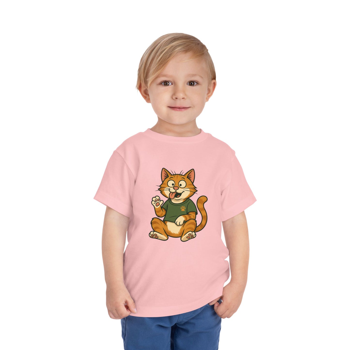 Goofy Cat Toddler Tee