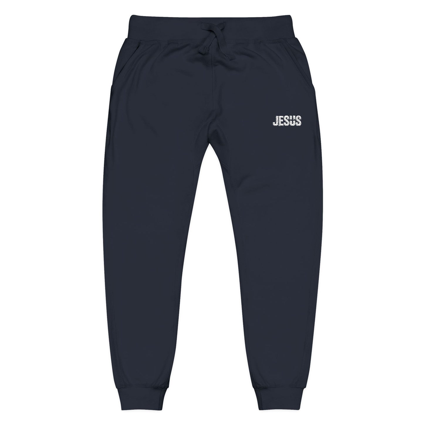 Jesus Embroidered Unisex Fleece Sweatpants