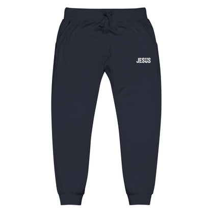 Jesus Embroidered Unisex Fleece Sweatpants