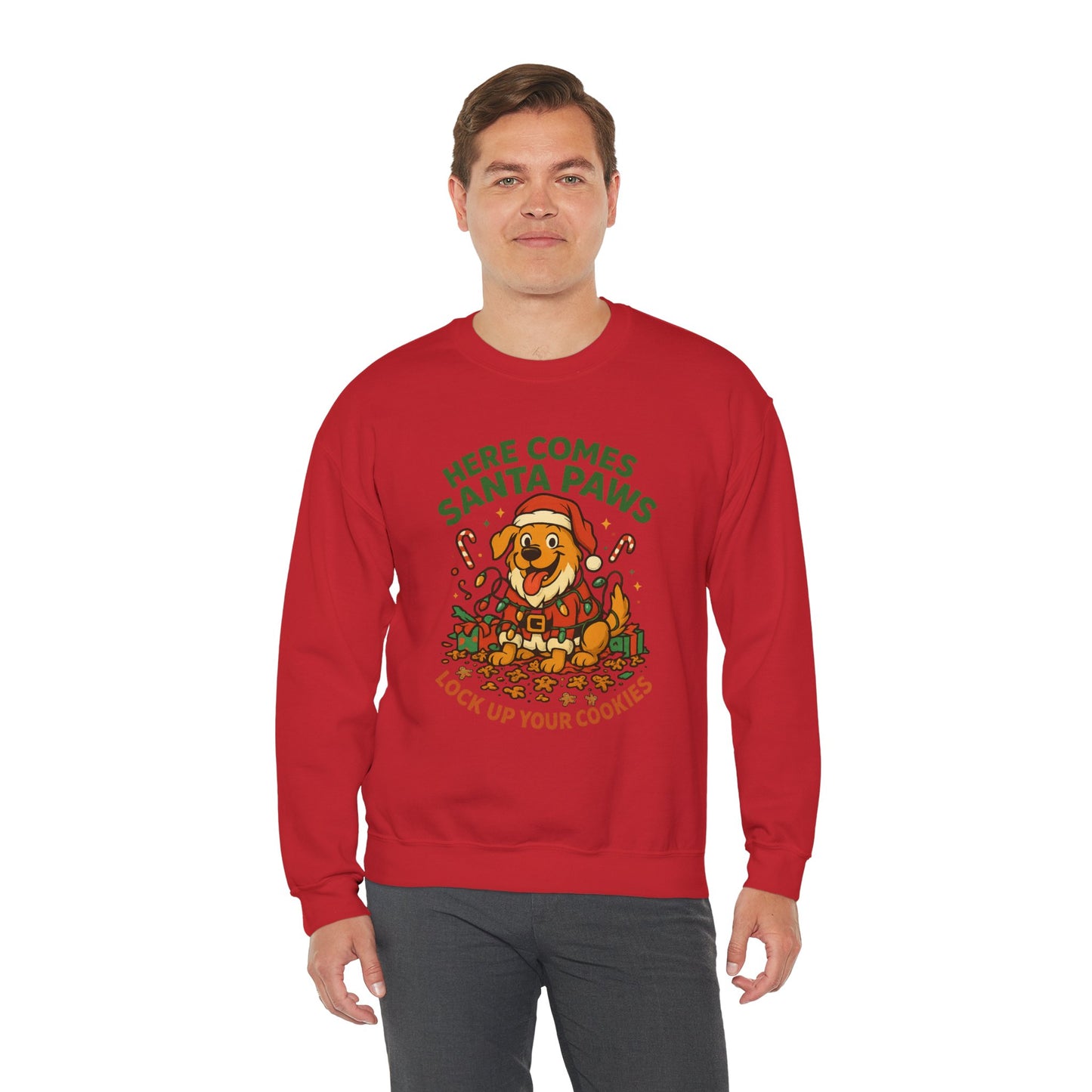 Here Comes Santa Paws Holiday Crewneck
