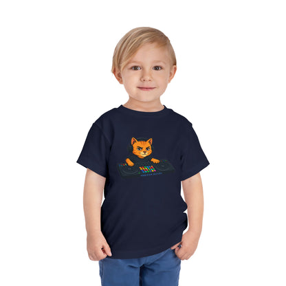 DJ Cat Toddler Tee