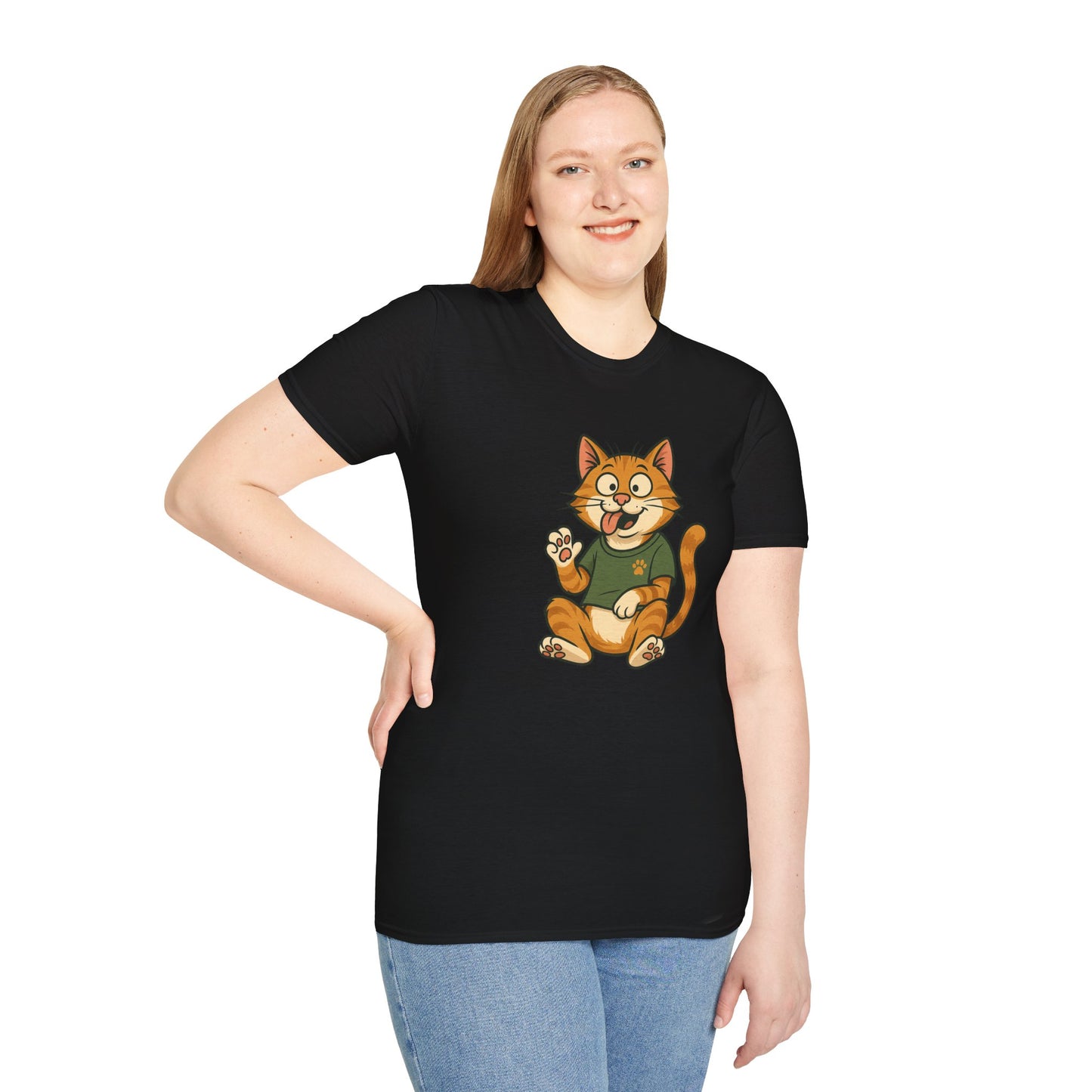 Goofy Cat T-Shirt