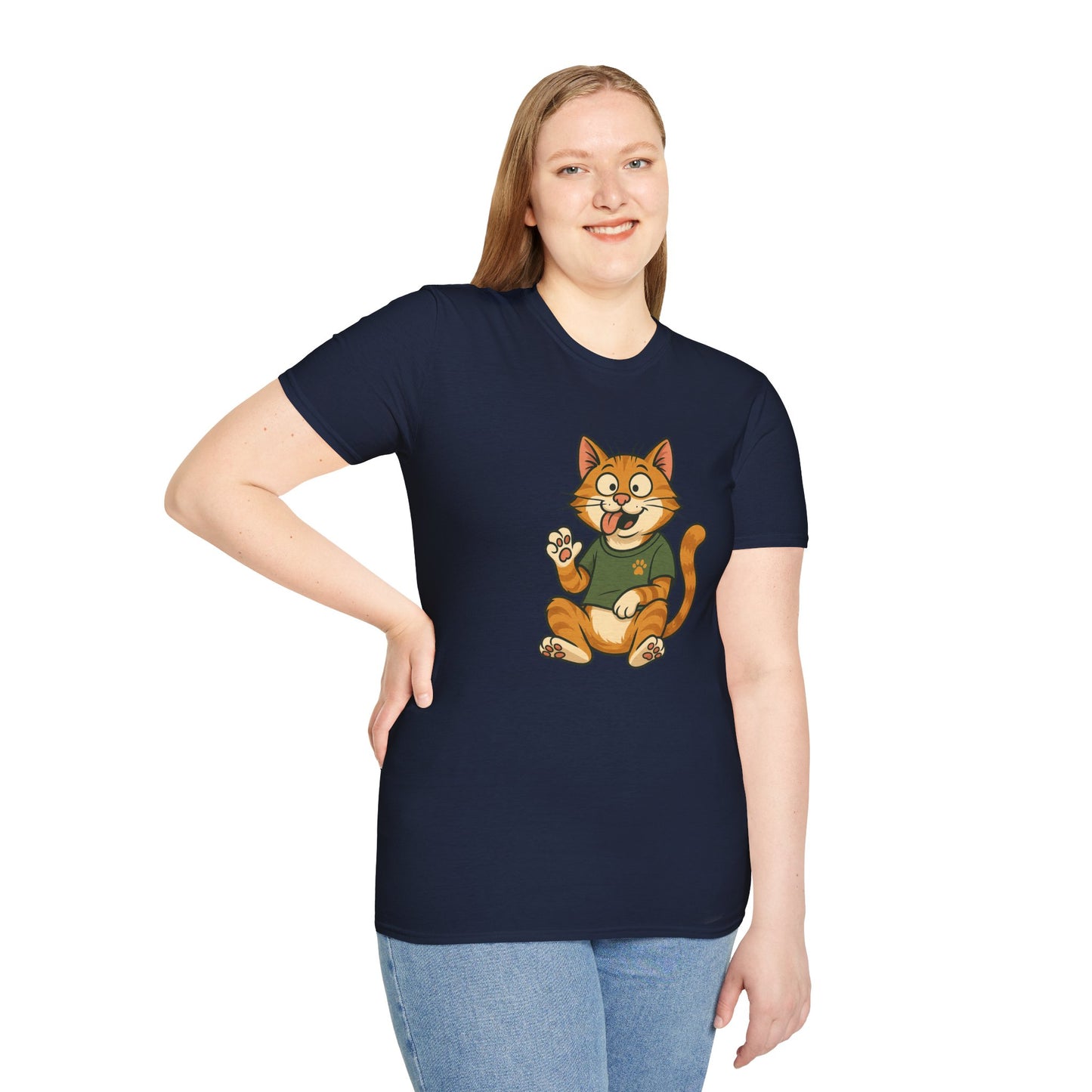 Goofy Cat T-Shirt