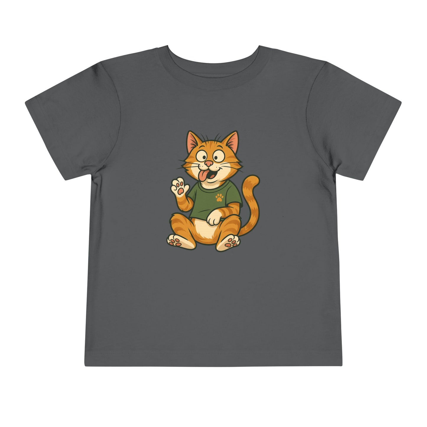 Goofy Cat Toddler Tee