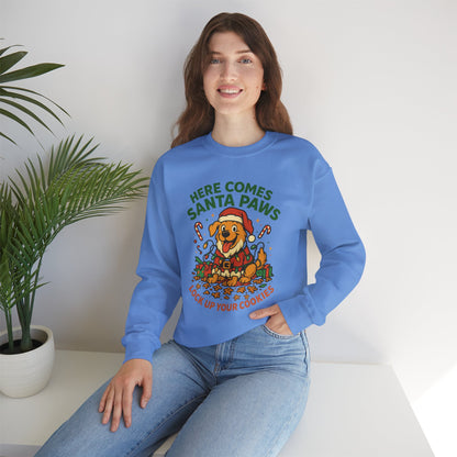 Here Comes Santa Paws Holiday Crewneck