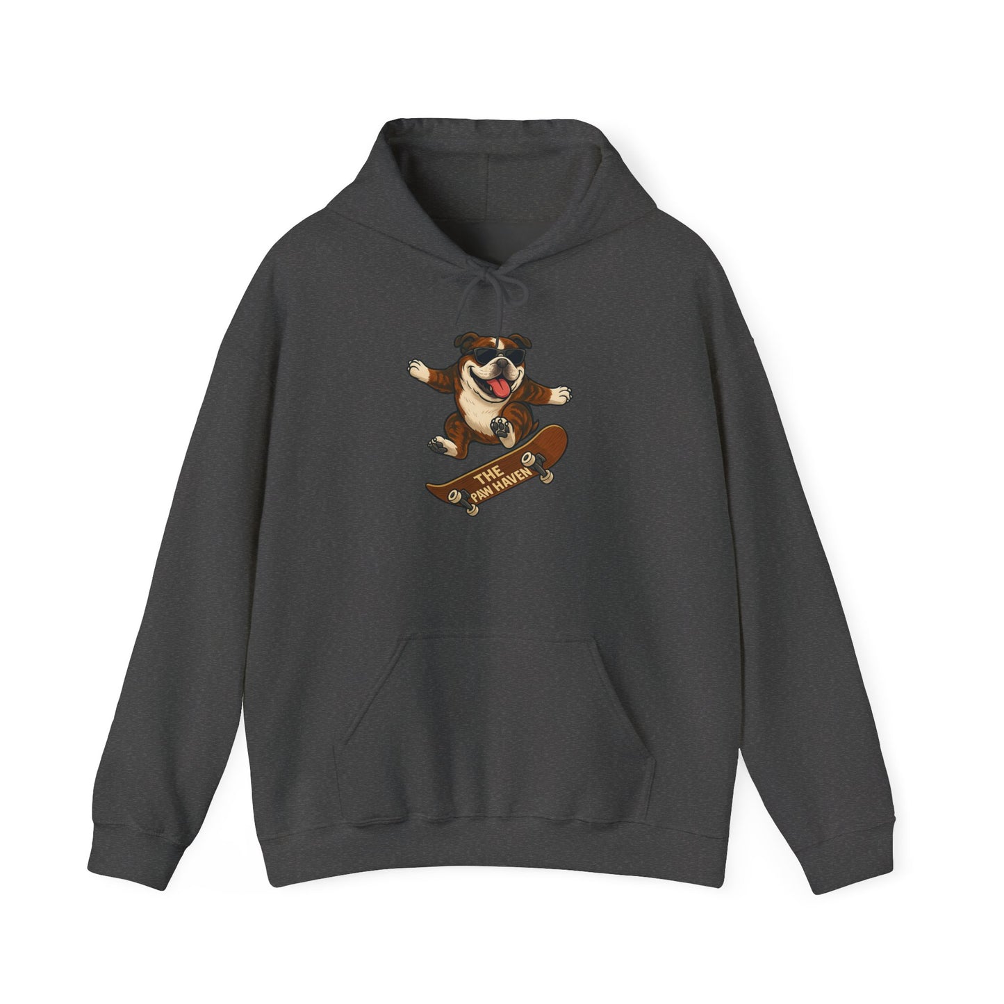 Skateboarding Bulldog Hoodie Sweatshirt