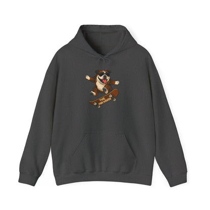 Skateboarding Bulldog Hoodie Sweatshirt