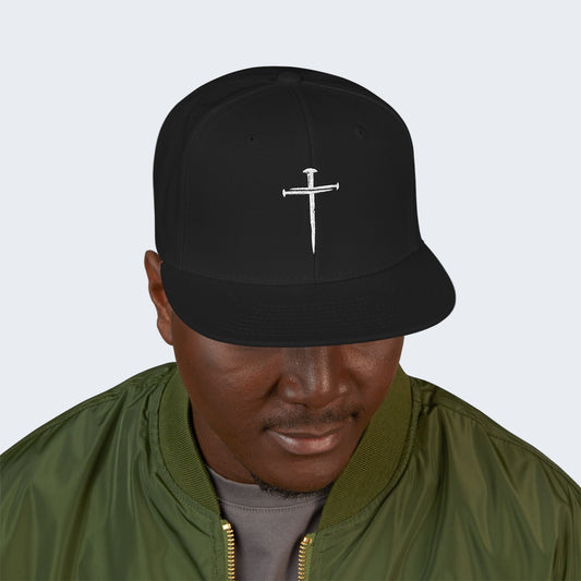 Nail Cross Snapback Hat