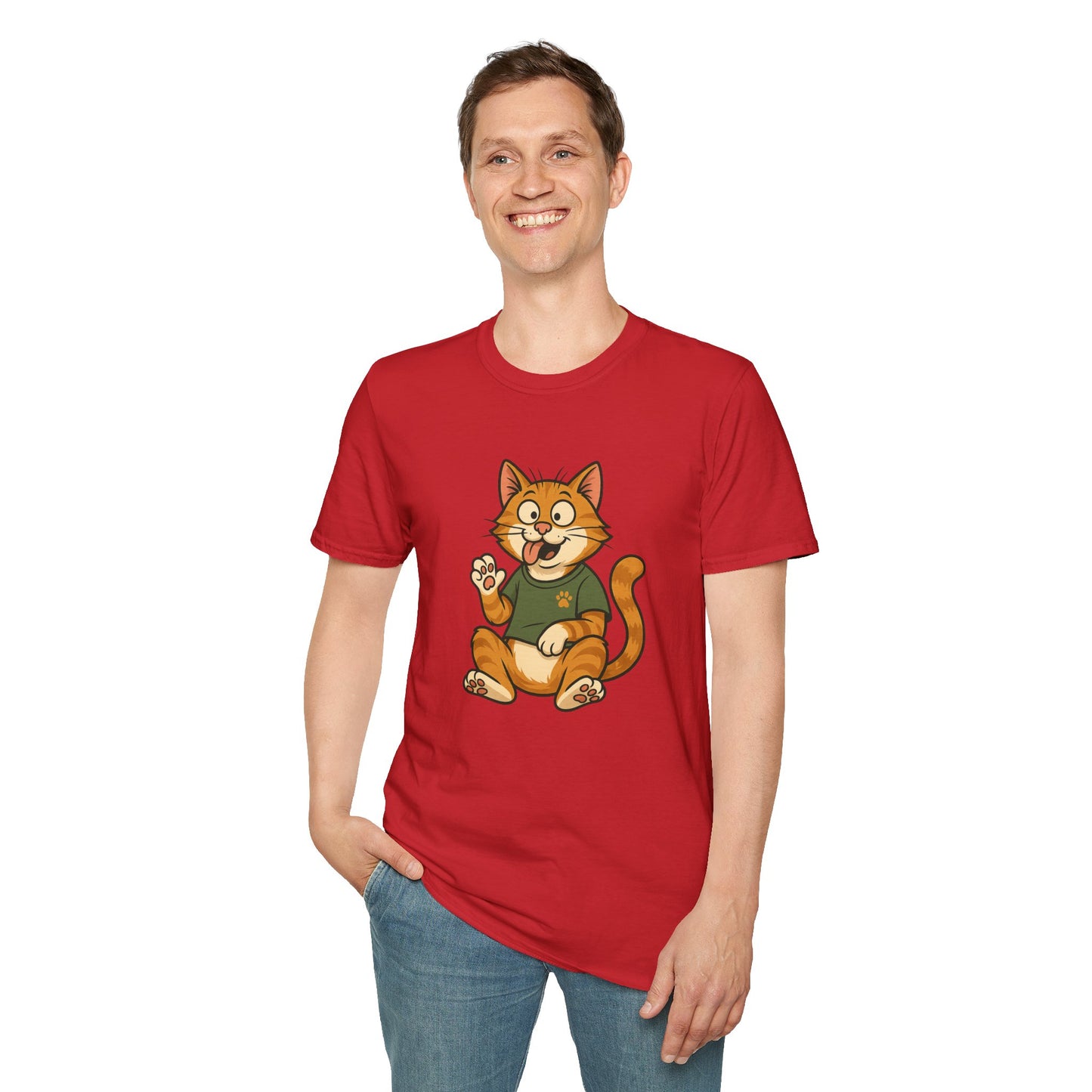 Goofy Cat T-Shirt