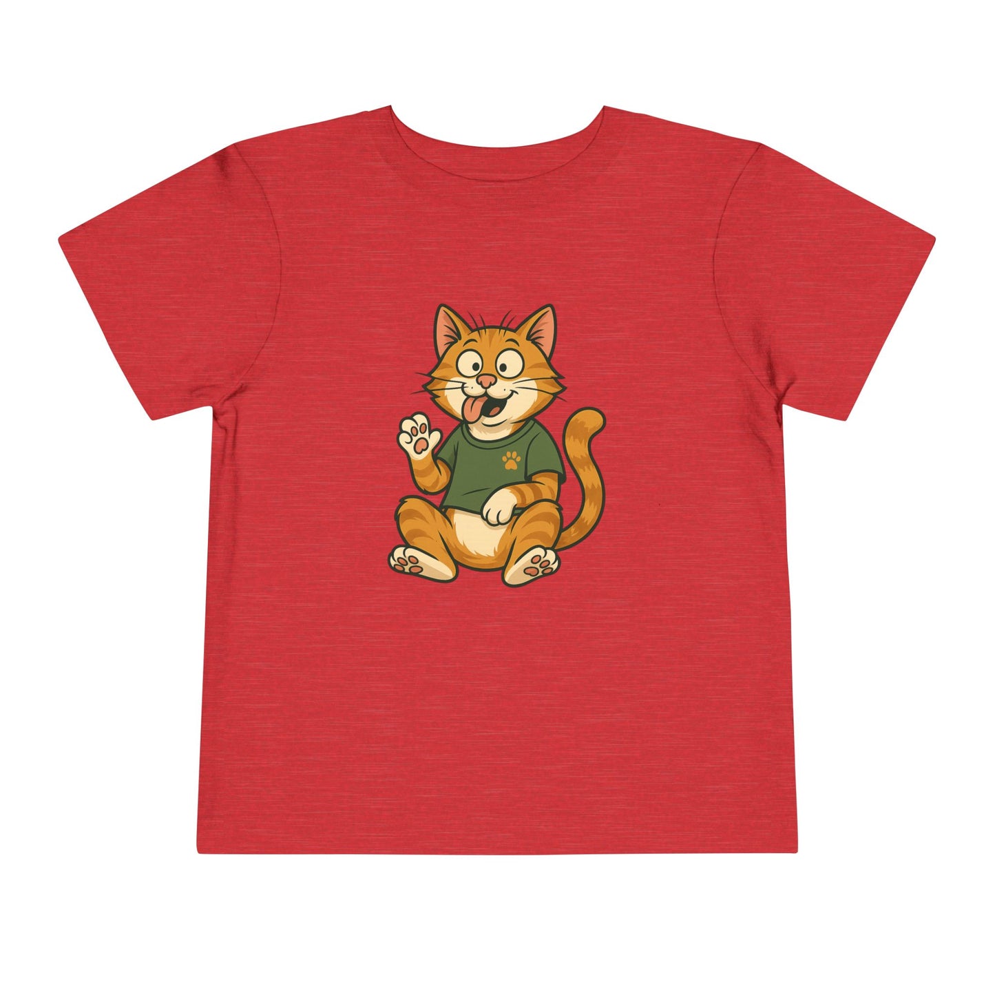 Goofy Cat Toddler Tee