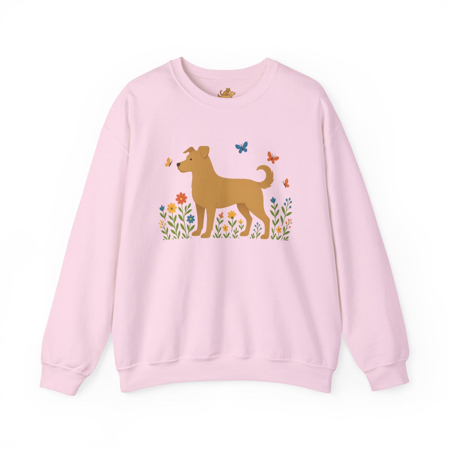 Dog Lover's Floral Crewneck Sweatshirt