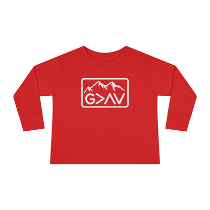 God > Highs & Lows Toddler Long Sleeve Tee
