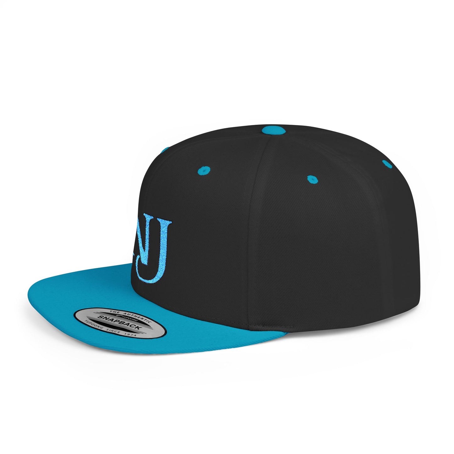 NJ Embroidered Snapback Hat