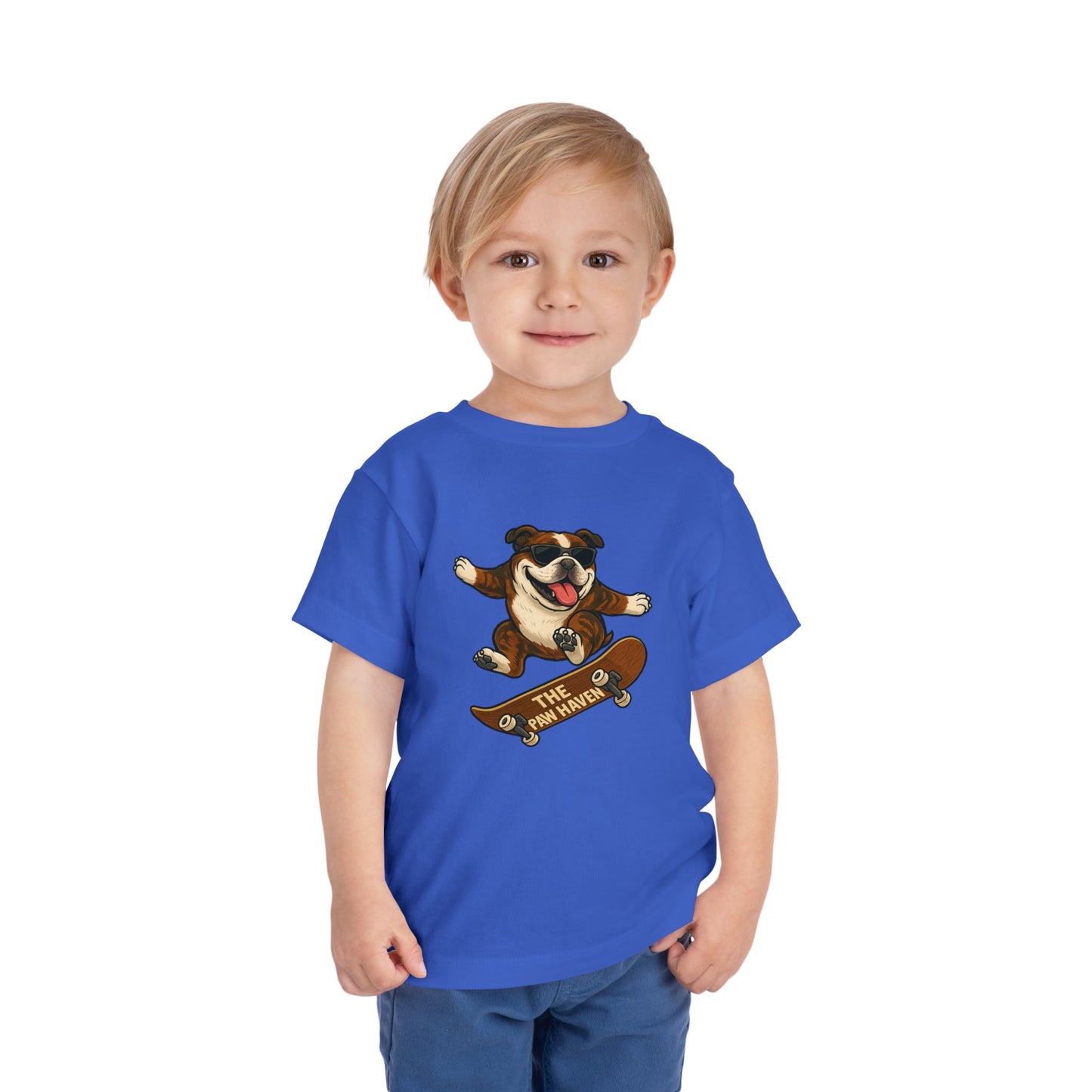 Skateboarding Dog Toddler Tee