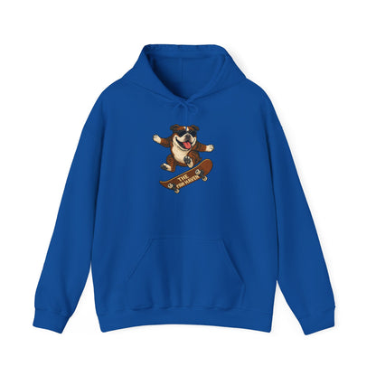 Skateboarding Bulldog Hoodie Sweatshirt