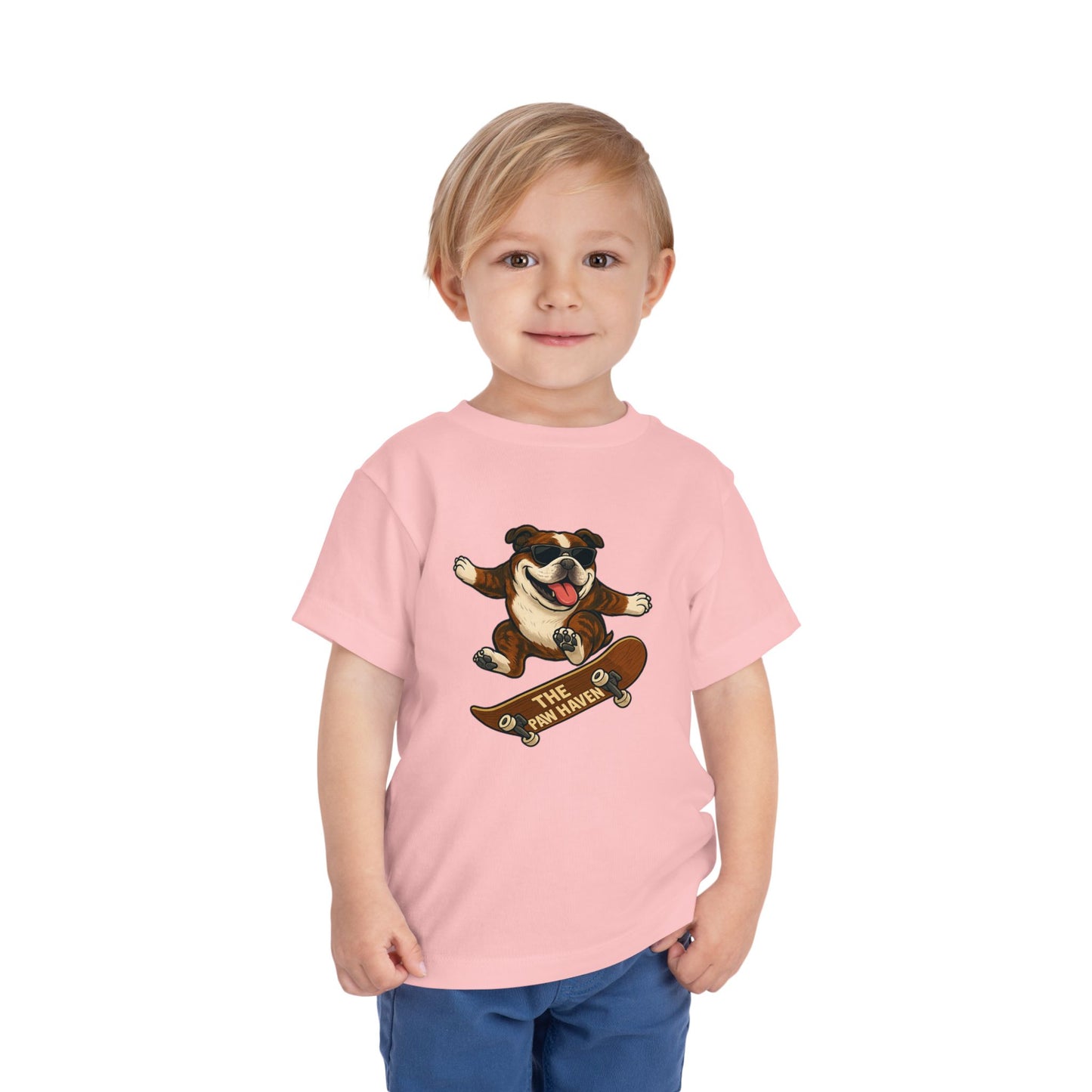Skateboarding Dog Toddler Tee