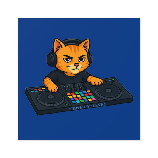 DJ Cat Stickers