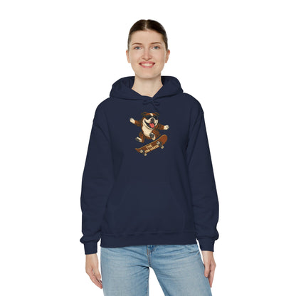 Skateboarding Bulldog Hoodie Sweatshirt