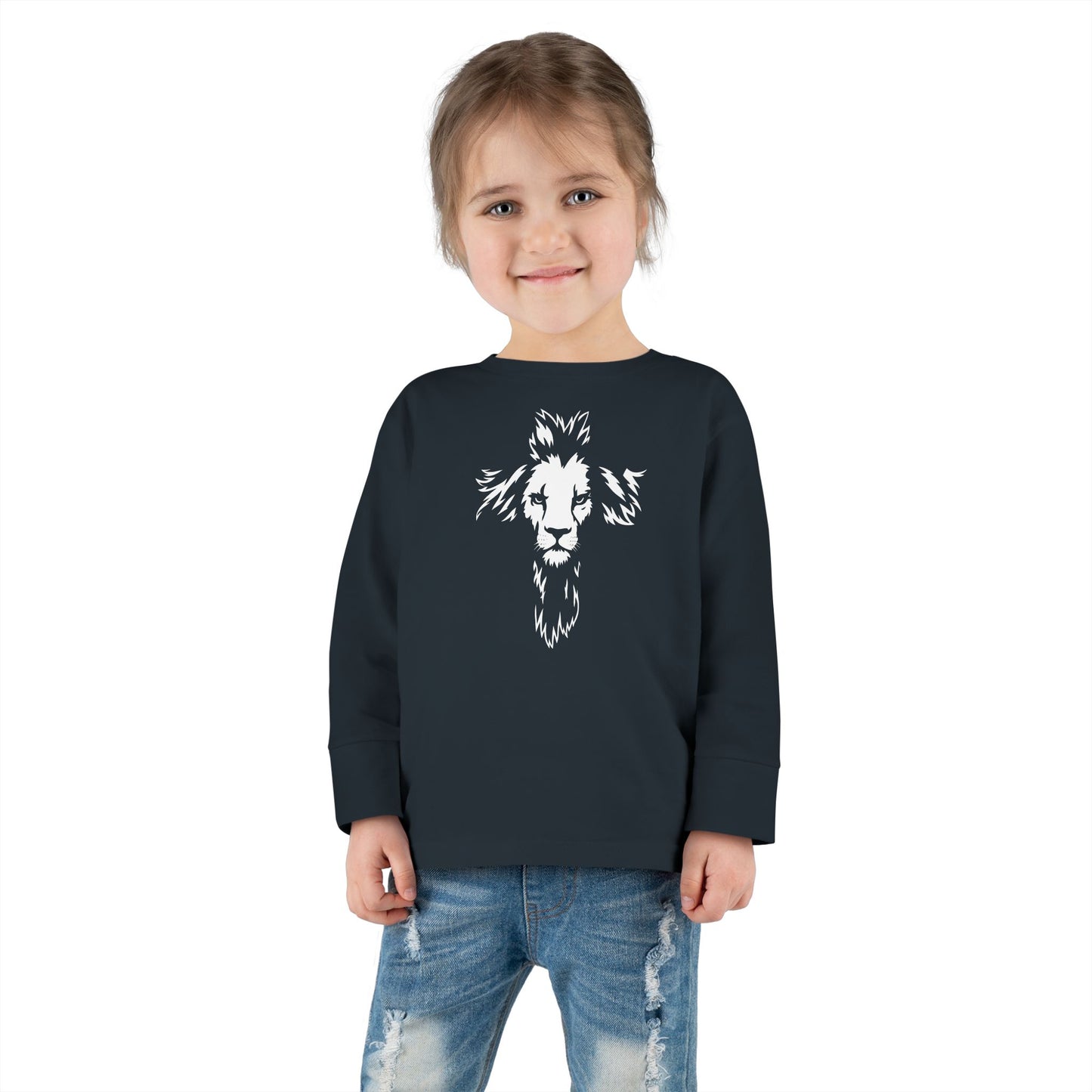 Lion Cross Toddler Long Sleeve Tee