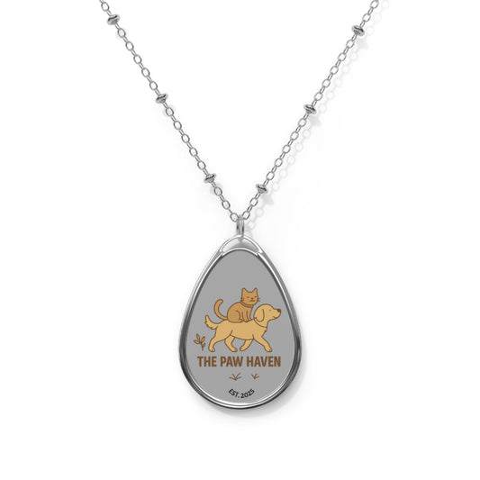 Pet Oval Necklace The Paw Haven