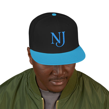 NJ Embroidered Snapback Hat