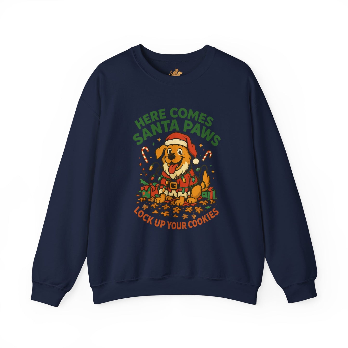 Here Comes Santa Paws Holiday Crewneck