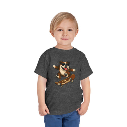 Skateboarding Dog Toddler Tee
