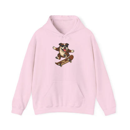 Skateboarding Bulldog Hoodie Sweatshirt