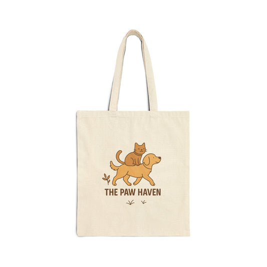 Cotton Tote Bag The Paw Haven