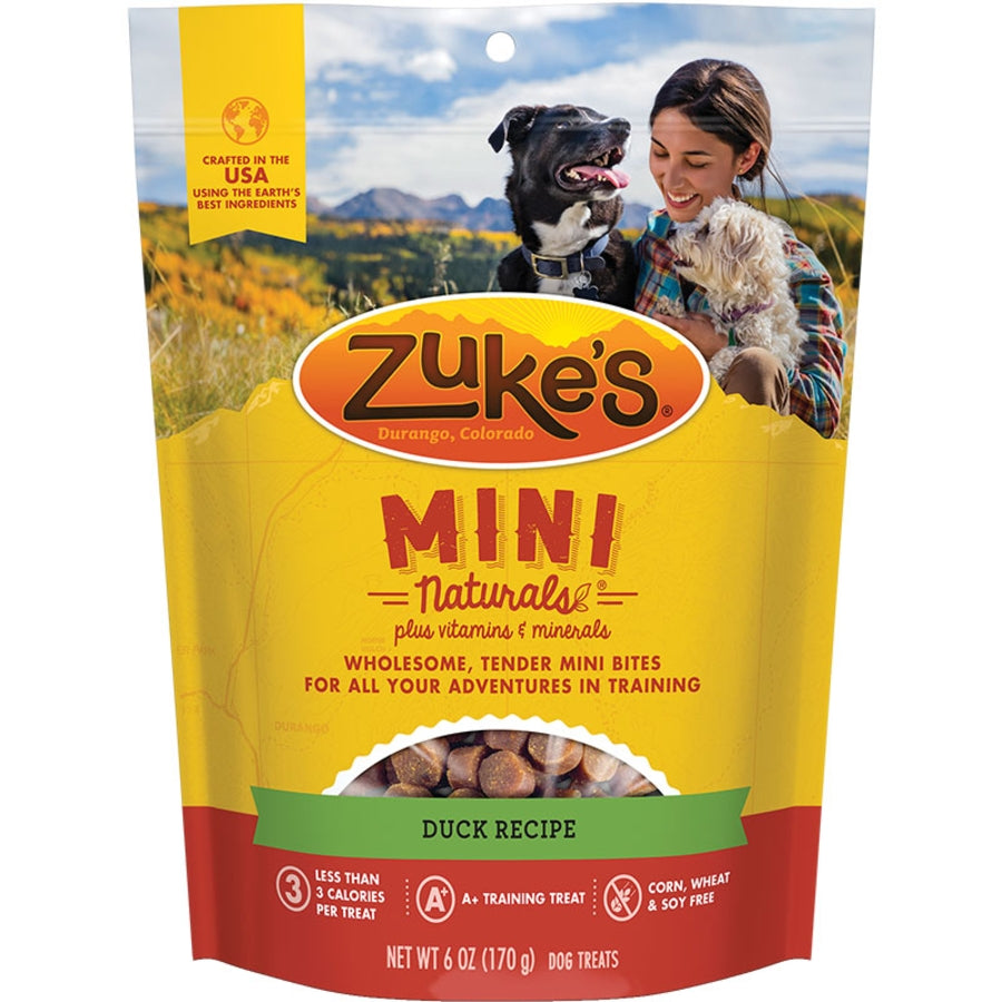 Zukes Dog Mini Naturals Delicious Duck 6oz.