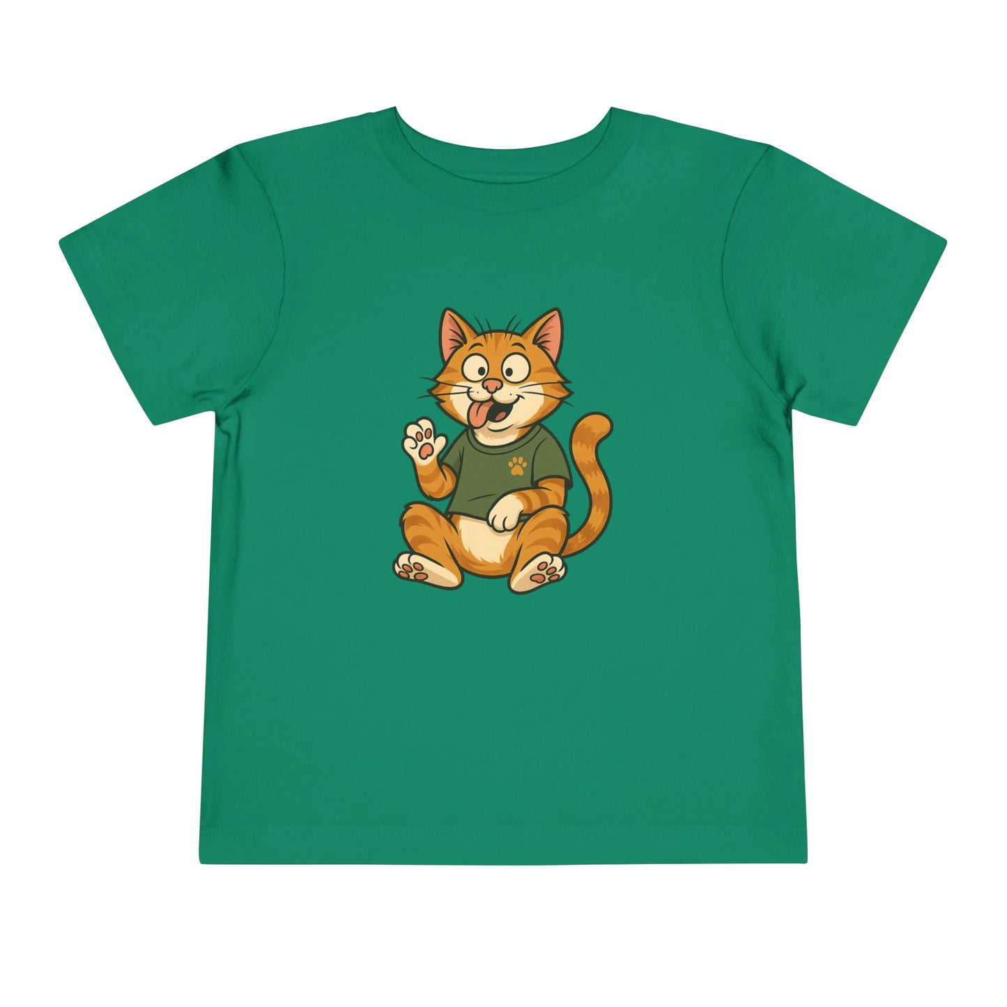 Goofy Cat Toddler Tee