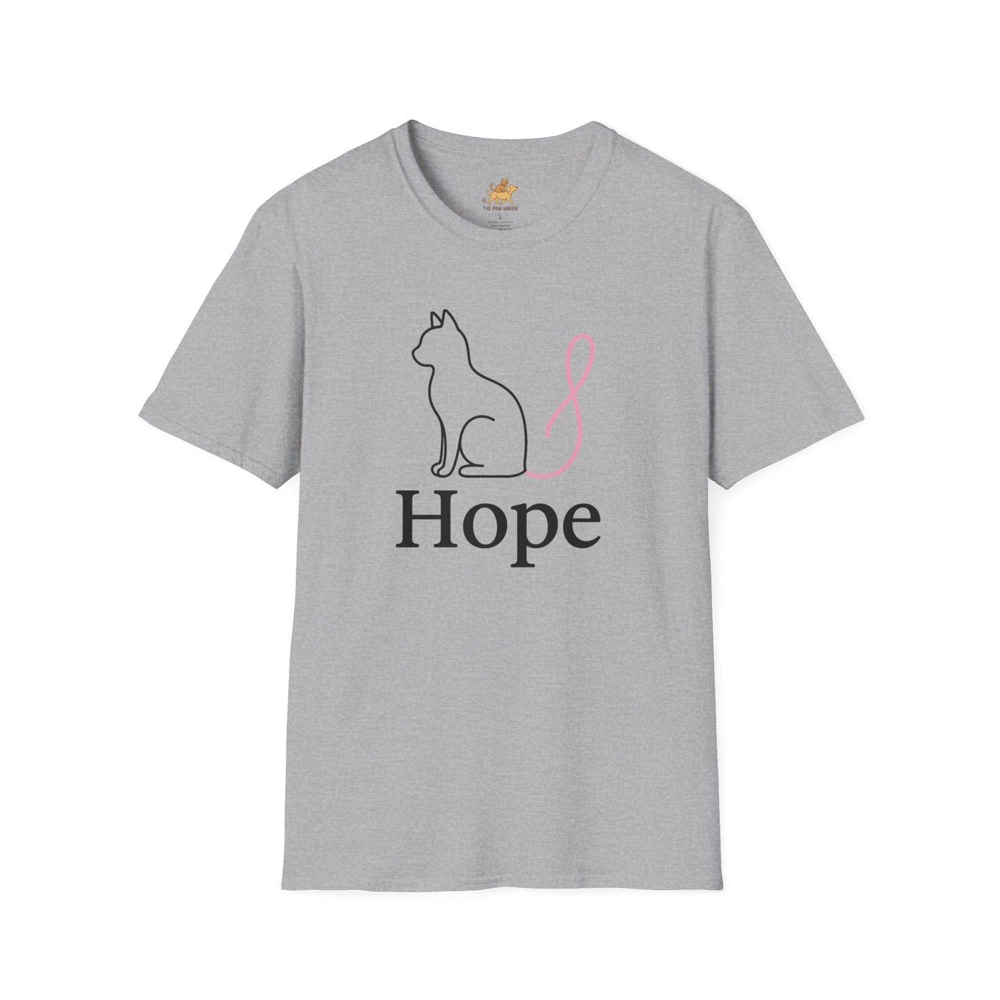 Hope Cat Breast Cancer awareness  T-Shirt