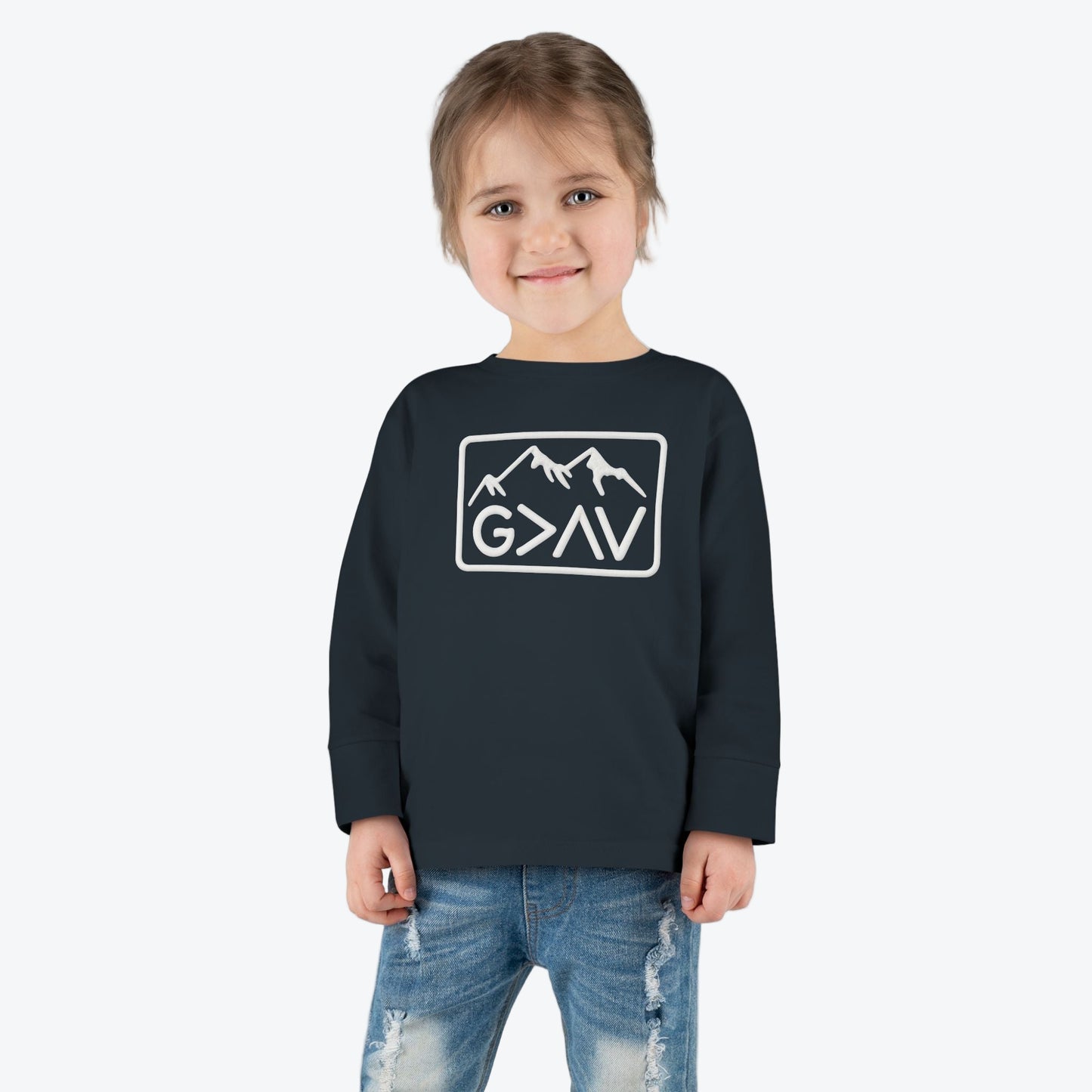 God > Highs & Lows Toddler Long Sleeve Tee