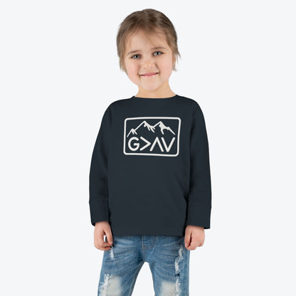 God > Highs & Lows Toddler Long Sleeve Tee