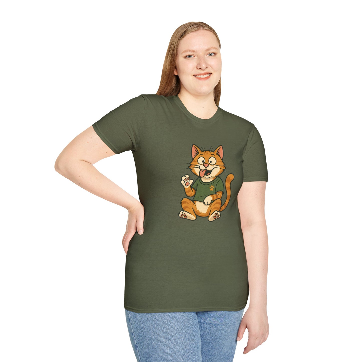 Goofy Cat T-Shirt