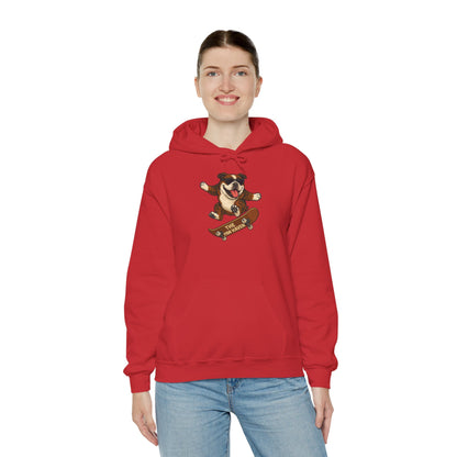 Skateboarding Bulldog Hoodie Sweatshirt
