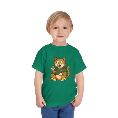 Goofy Cat Toddler Tee