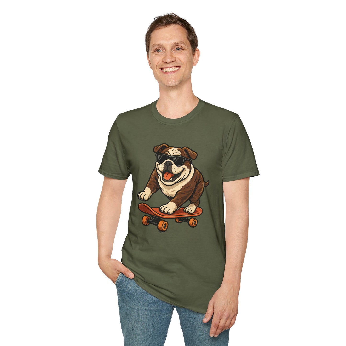 Skateboard Bulldog T-Shirt