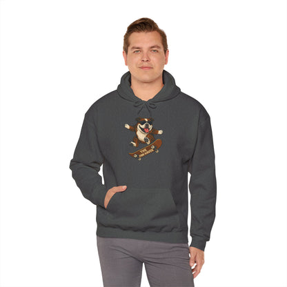 Skateboarding Bulldog Hoodie Sweatshirt