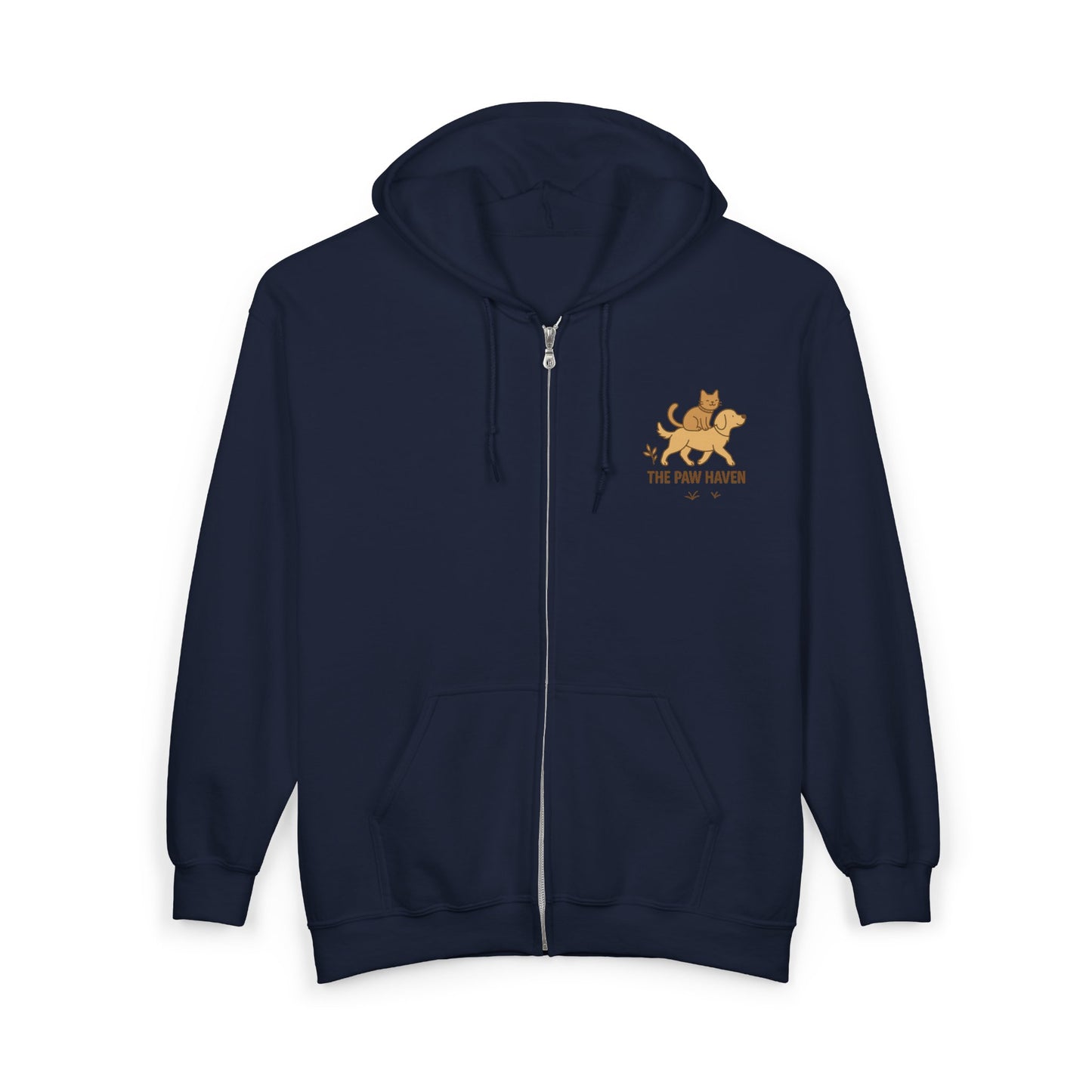 The Paw Haven Unisex Zip Hooded Sweatshirt