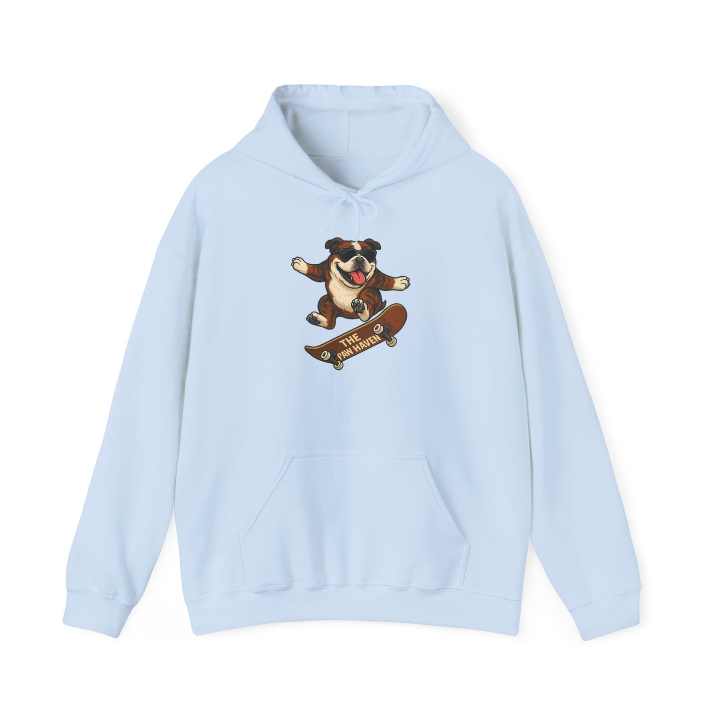 Skateboarding Bulldog Hoodie Sweatshirt