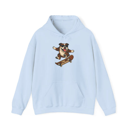 Skateboarding Bulldog Hoodie Sweatshirt