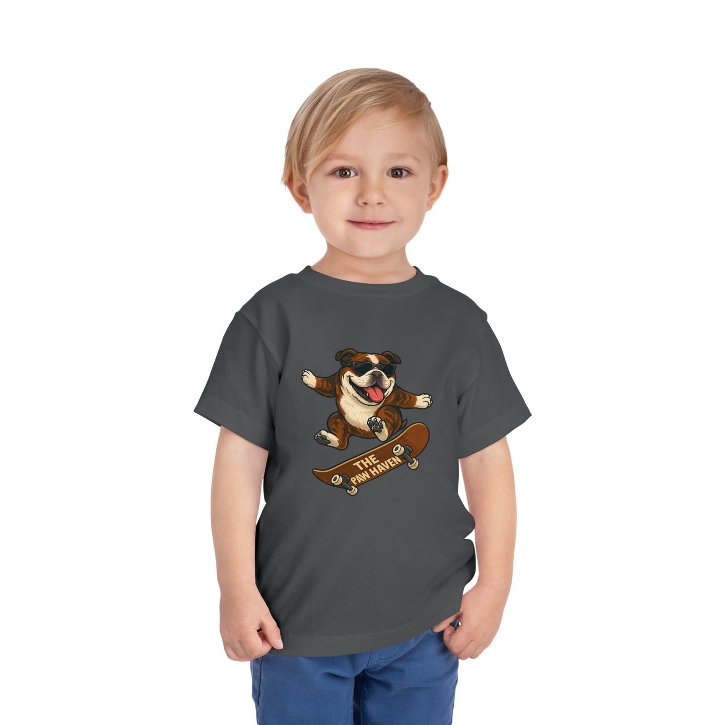 Skateboarding Dog Toddler Tee