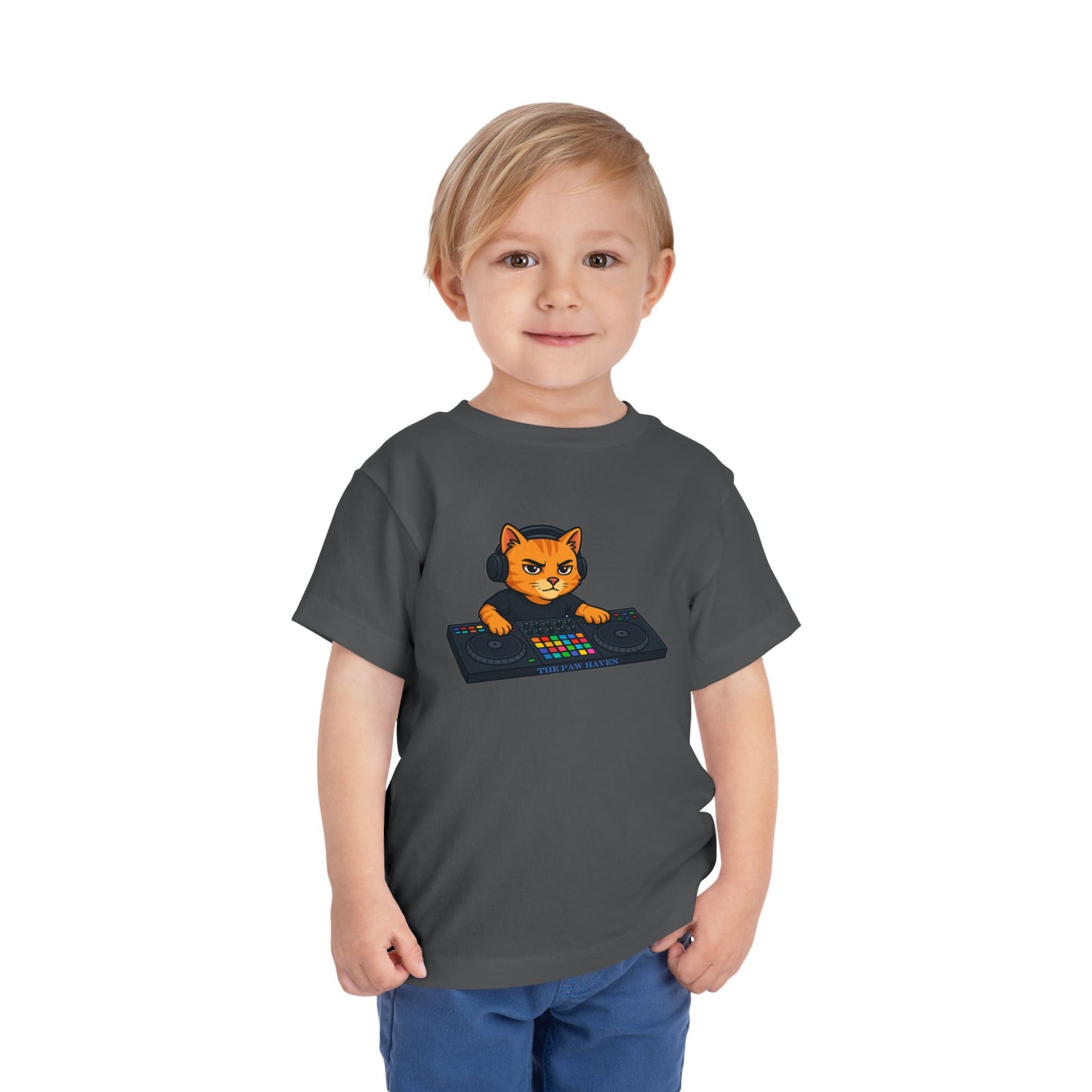 DJ Cat Toddler Tee