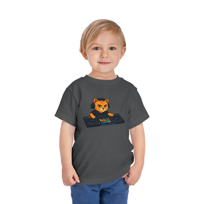 DJ Cat Toddler Tee