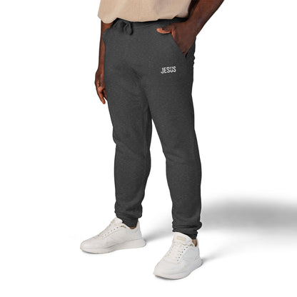 Jesus Embroidered Unisex Fleece Sweatpants