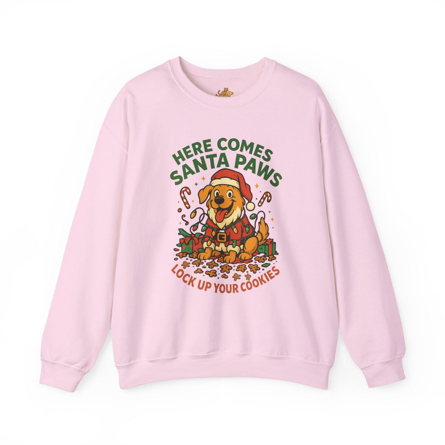 Here Comes Santa Paws Holiday Crewneck