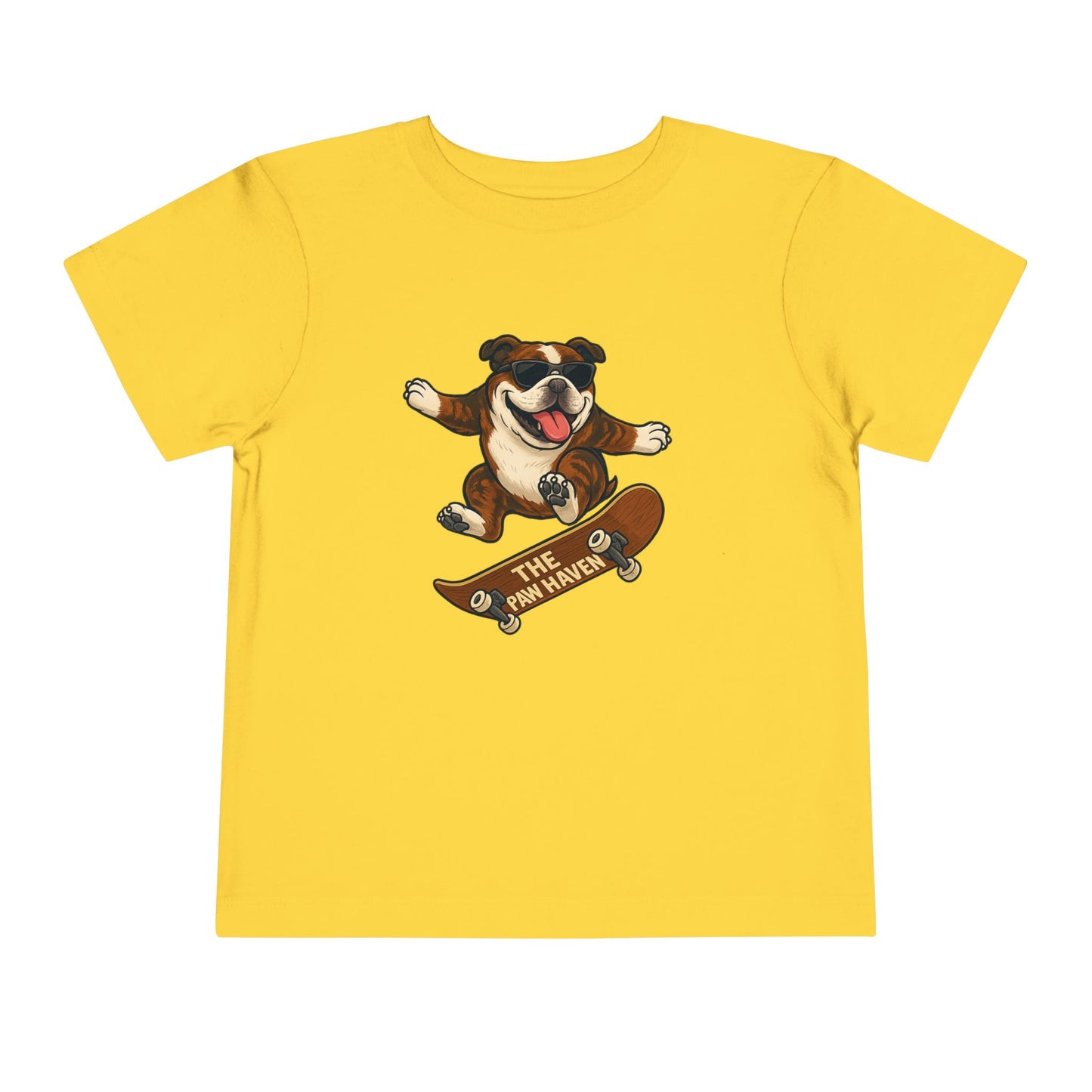 Skateboarding Dog Toddler Tee