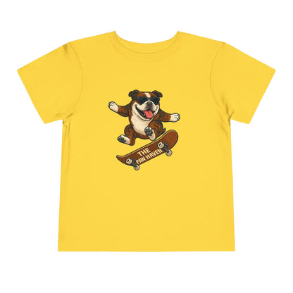 Skateboarding Dog Toddler Tee