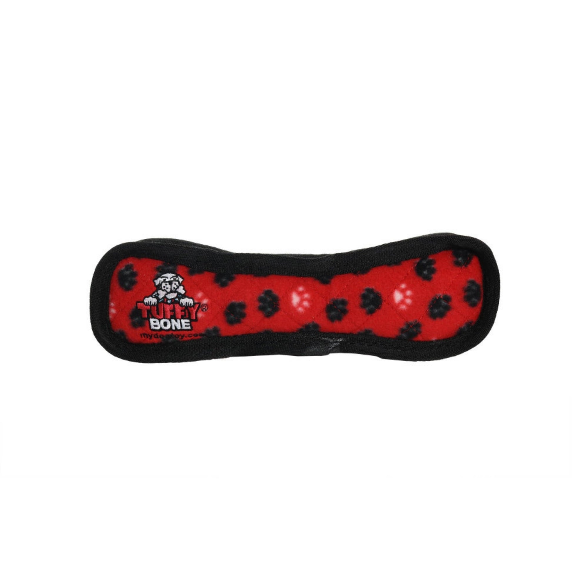 Tuffy Ultimate Bone Durable Dog Toy Red Paw 1ea/13 in